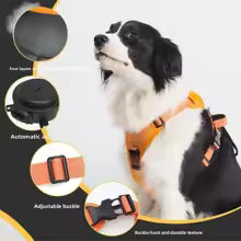 All-in-One Dog Leash and Harness, Retractable Dog Leash for Medium and Large Dogs, No-Pull Escape-Proof Vest Harness
