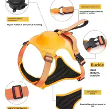 All-in-One Dog Leash and Harness, Retractable Dog Leash for Medium and Large Dogs, No-Pull Escape-Proof Vest Harness